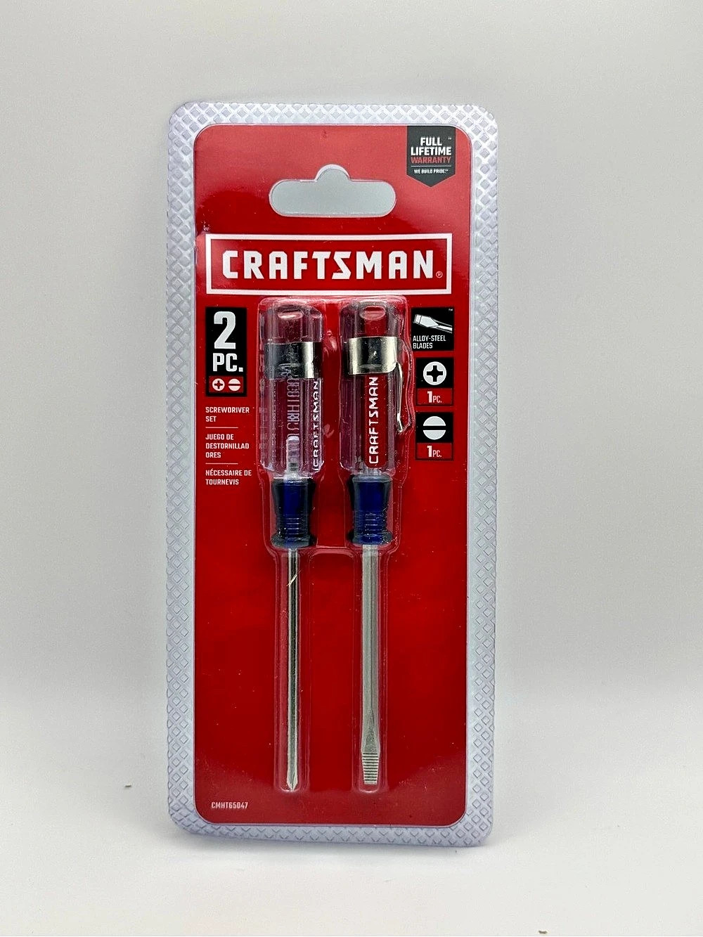 Craftsman 2-Piece Acetate Screwdriver Pocket Set Screwdriver Set in Red NWT